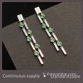 Boucles d&#39;oreilles en jadeite à glace